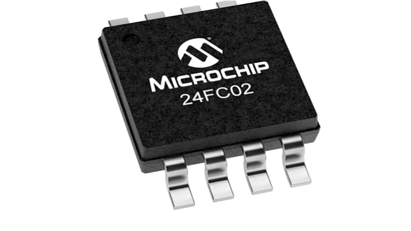 Microchip 2kbit EEPROM-Speicherbaustein, Seriell (2-Draht) Interface, MSOP, 3500ns SMD 256 x 8 bit, 256 x 8-Pin 8bit