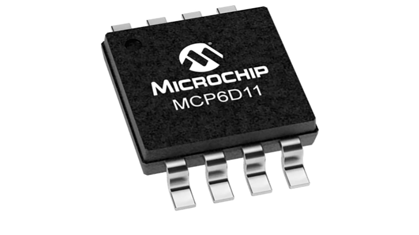 Microchip Operationsverstärker Differential SMD Differential MSOP, einzeln typ. 5,5 V, 8-Pin