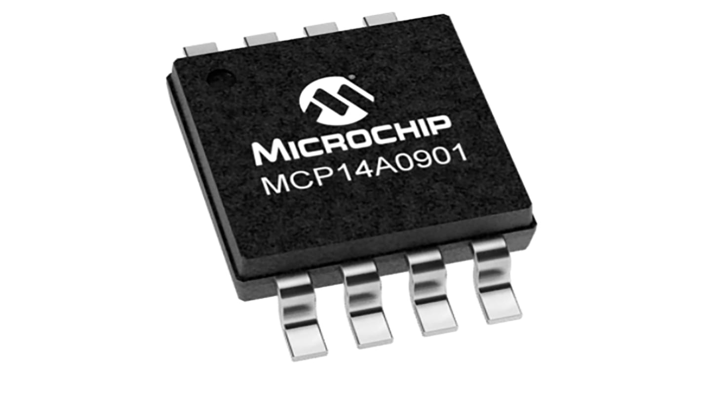 Driver de MOSFET MCP14A0901-E/SN, CMOS 9 A 18V, 8 broches, SOIC