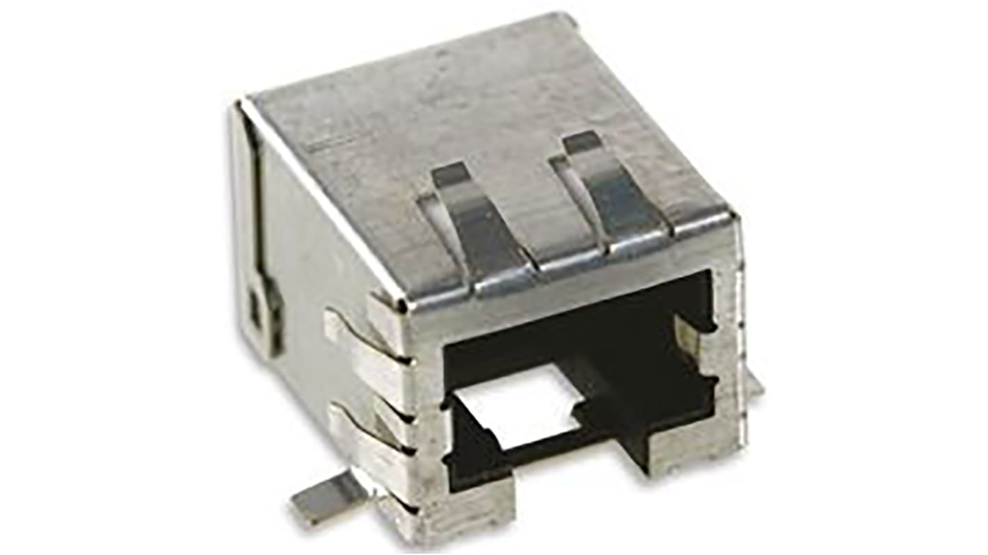 Molex 85543 Series Male RJ45 Connector, Surface Mount, Cat5e Right Angle 1 Port 8P8C -Way