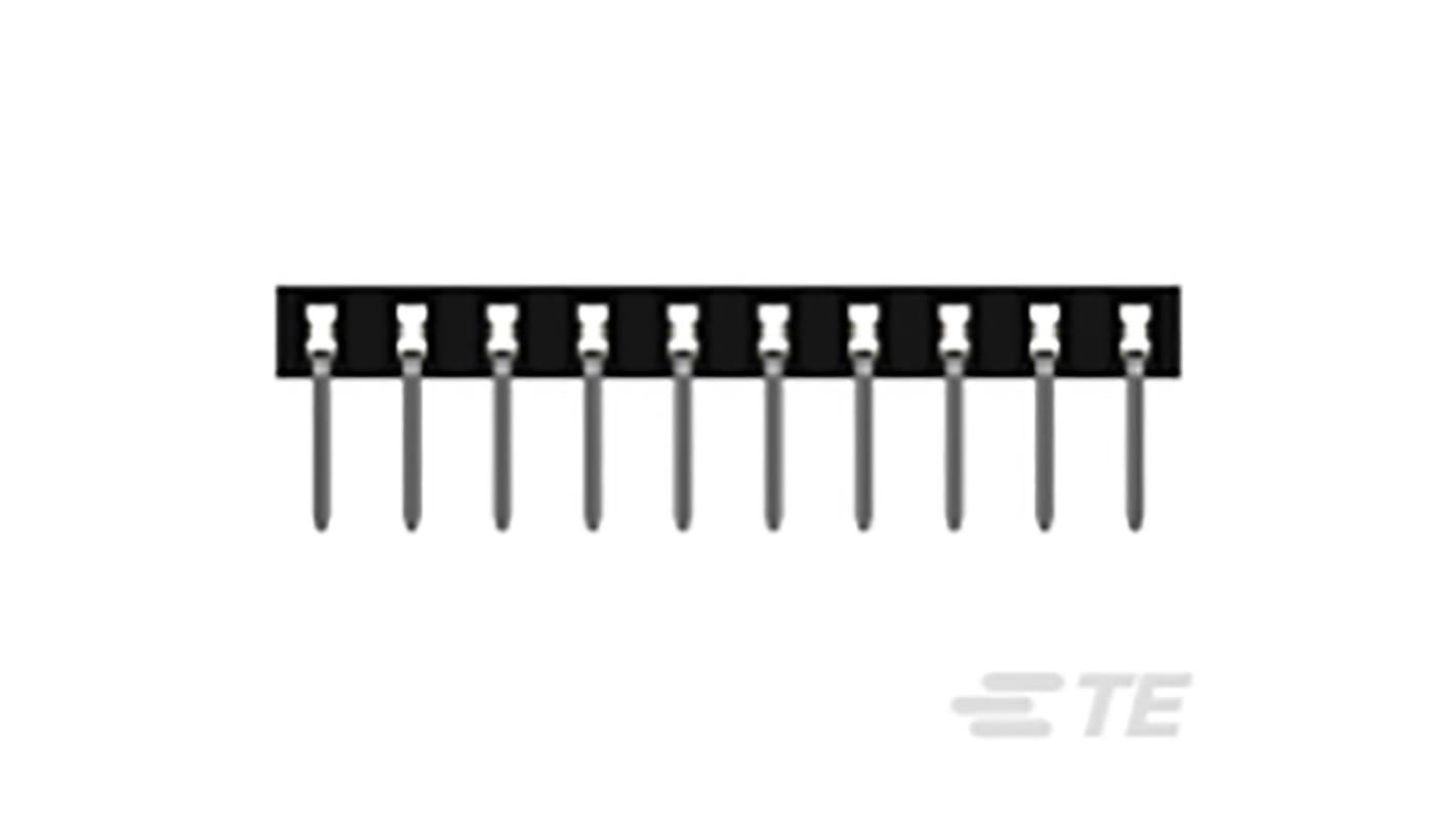 Conector hembra para PCB TE Connectivity serie AMPMODU 1-2314938, de 10 vías en 1 fila, paso 2mm, 125 V , 650 V., 12A,