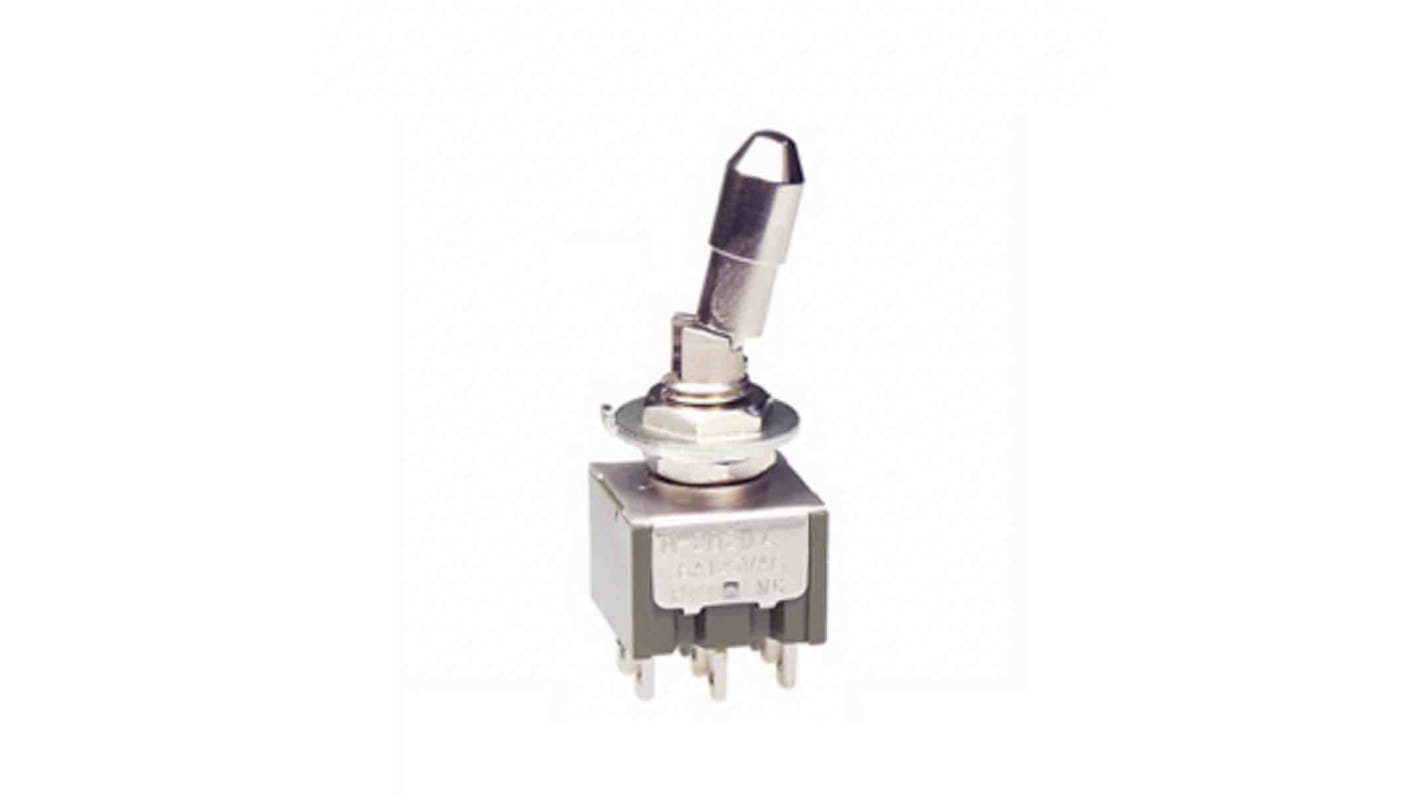 NKK Switches 钮子开关, 开-开-开操作, 6 A, 面板安装, 焊片端子, IP67