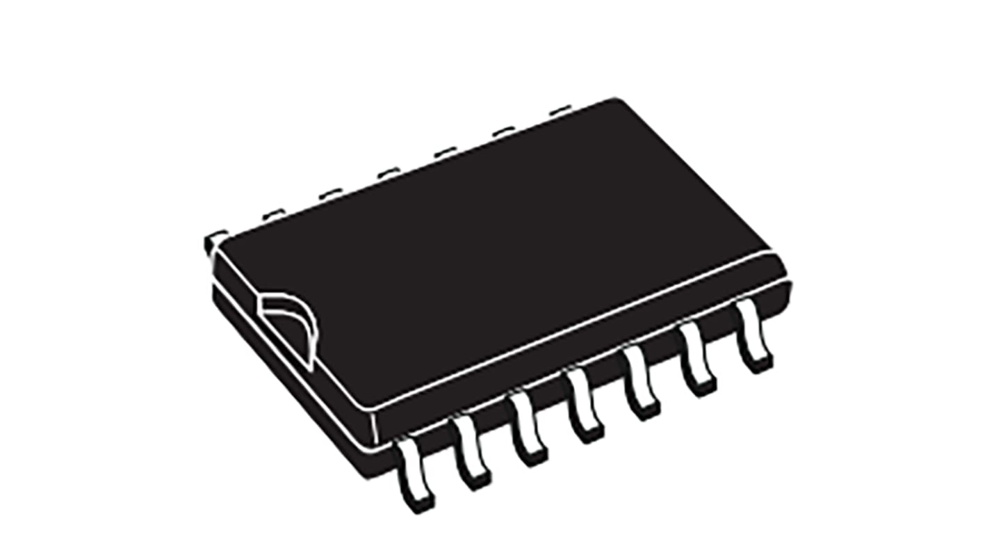 Amplificador operacional TS914IDT CMOS, 2,7 16 V 800kHz SO, 14 pines, Entrada / salida Rail-to-Rail