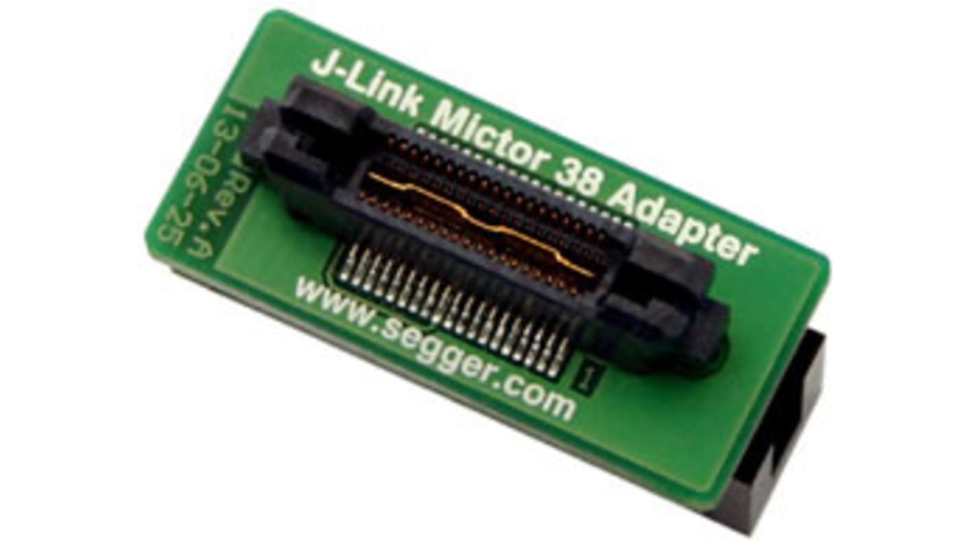 Adaptador SEGGER 8.06.08 J-Link Mictor 38 Adapter, para Interfaz J-Link de 20 contactos y 0,1 pulg., interfaz Mictor de