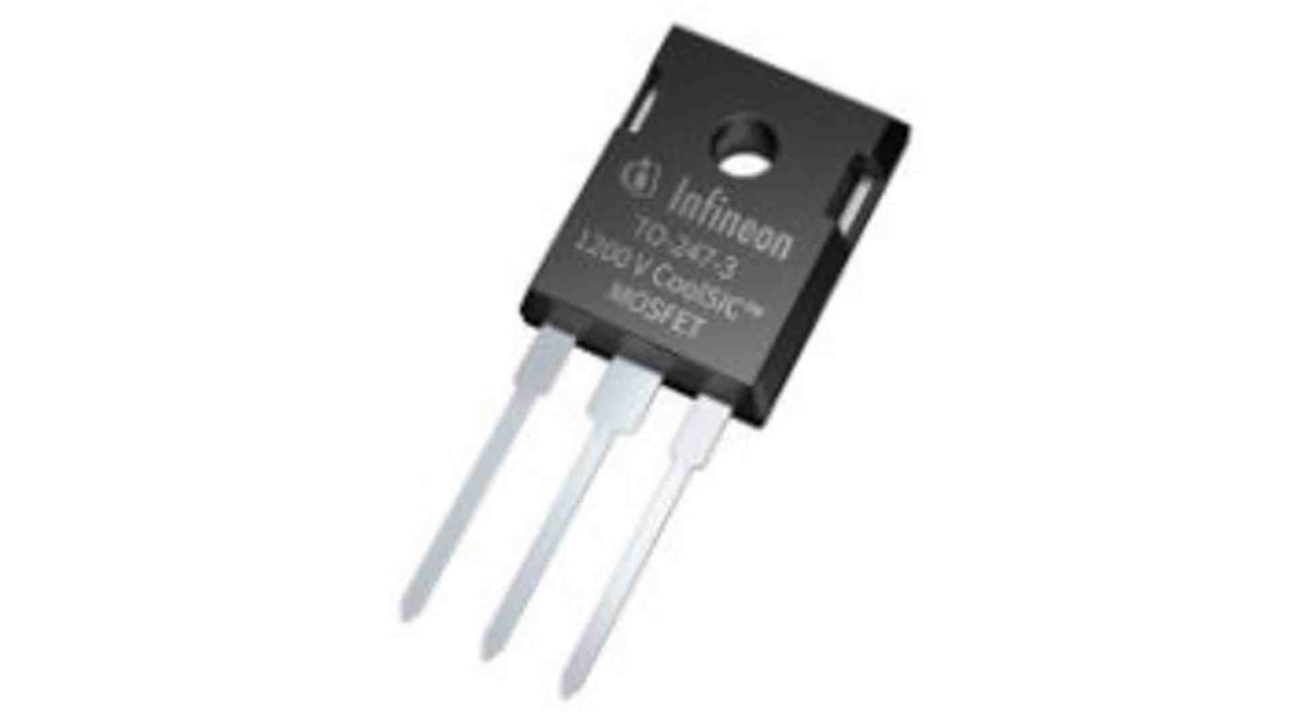 SiC N-Channel MOSFET, 56 A, 1200 V, 3-Pin PG-TO247-3 Infineon IMW120R030M1HXKSA1