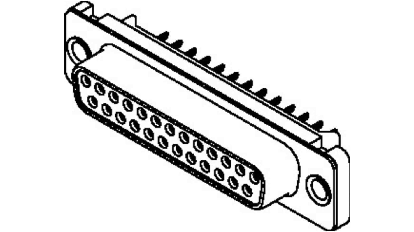 Omron XM3F 15 Way Through Hole D-sub Connector Socket