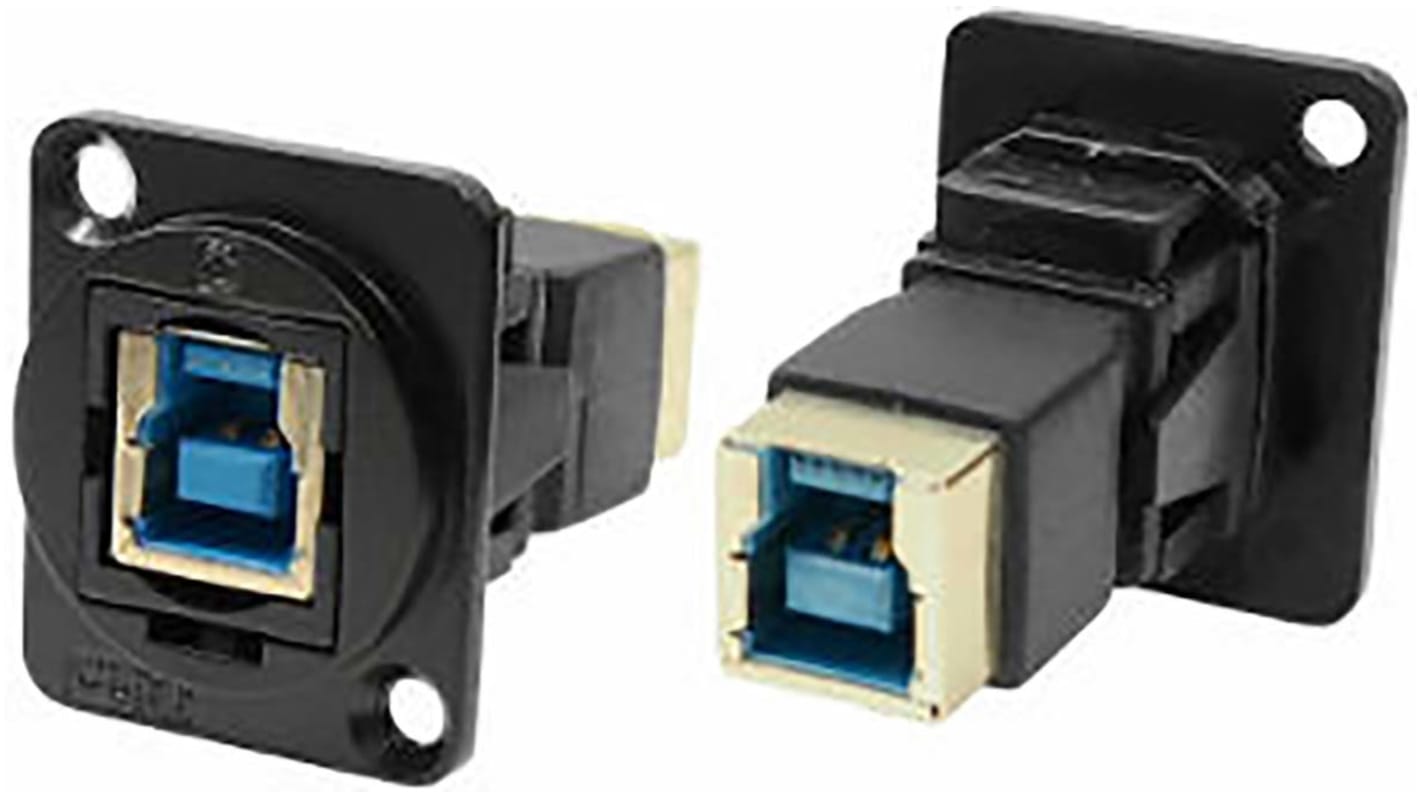 Connettore USB a foro passante tipo B 3.0 RS PRO femmina, Montaggio a pannello