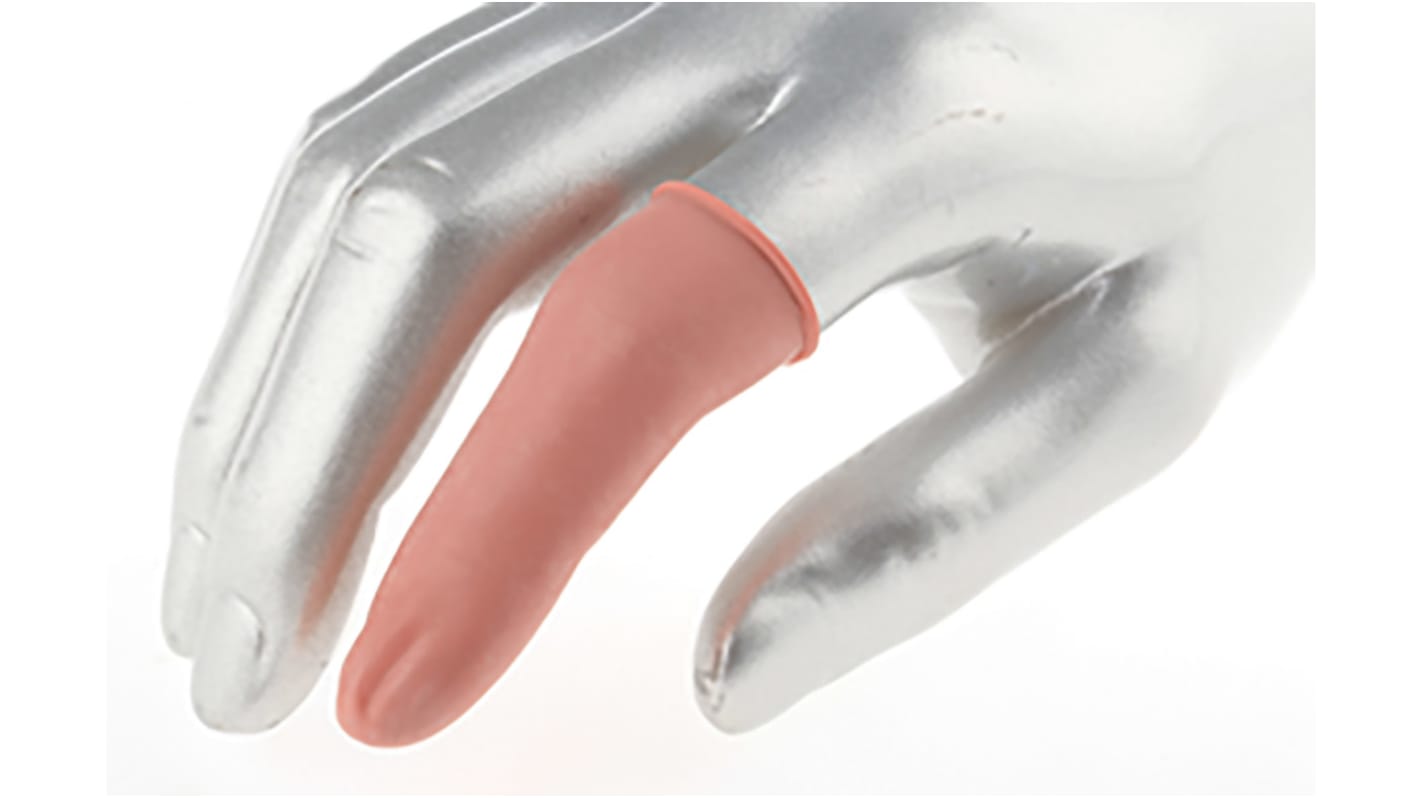 RS PRO Pink Latex Finger Cots, Size 9, Large, 720 per pack