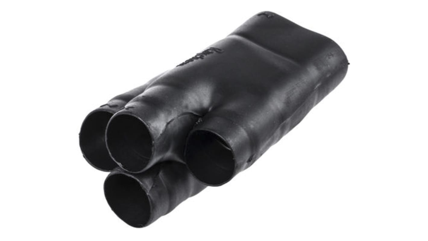 TE Connectivity Branching Black, Fluid Resistant Elastomer, 19.3mm
