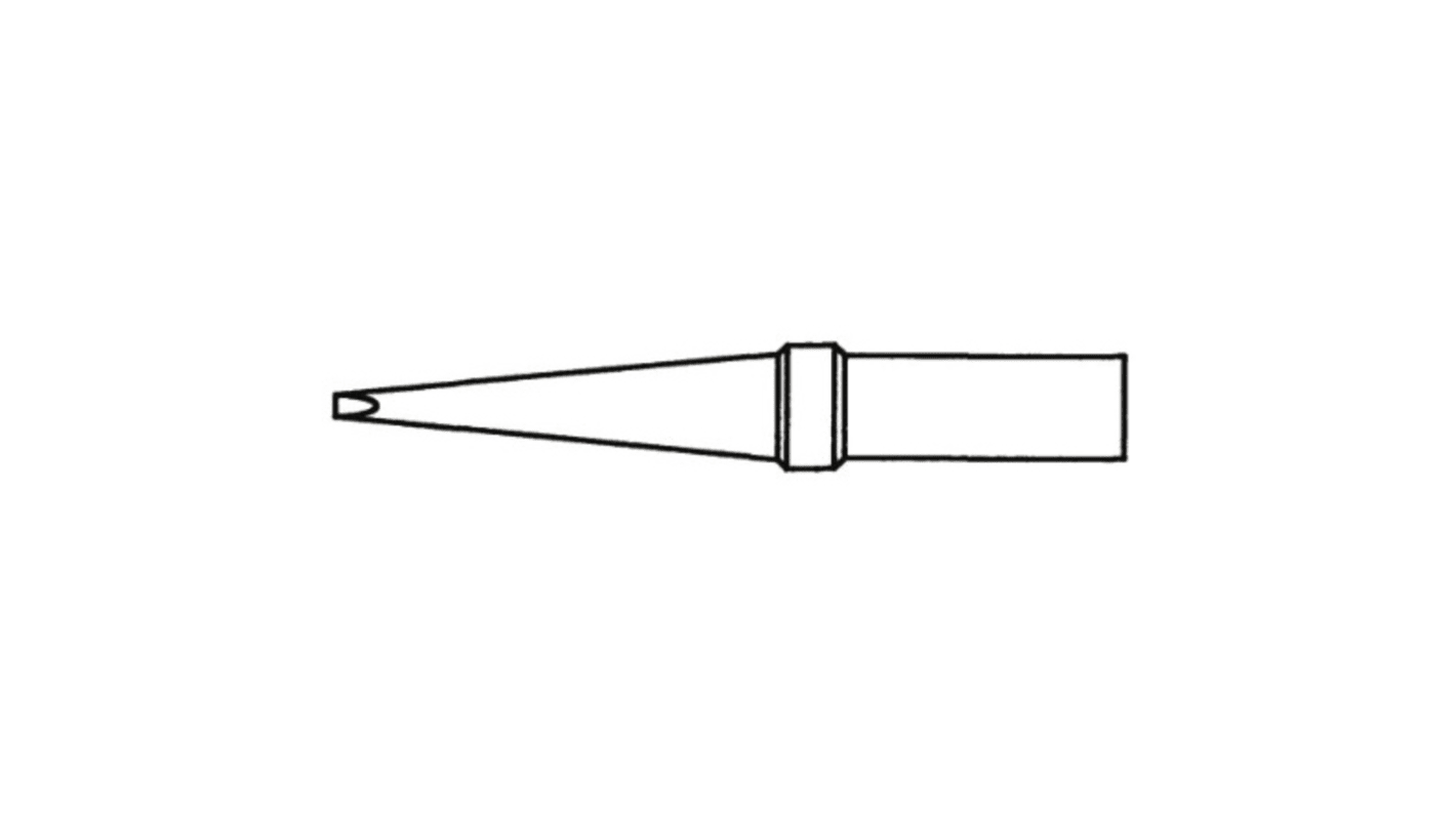 Weller 3.2 mm Straight Chisel Soldering Iron Tip for use with PES50; PES51 & EC1201 Series Soldering Pencils