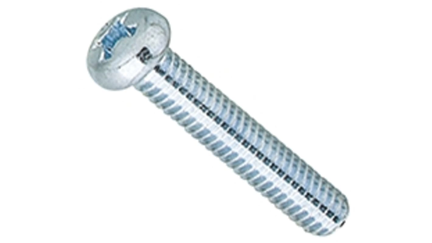 Yahata Neji Cross Pan Steel Machine Screws, M3x10.0mm