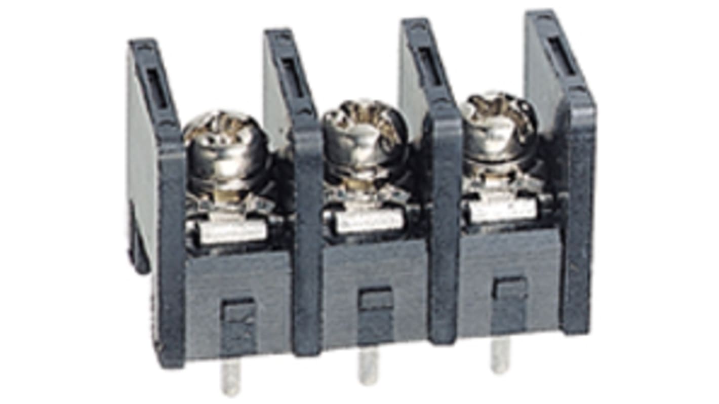 Idec BP1 基板用端子台, 15A, 250 V, 10mmピッチ, 1列, 3極