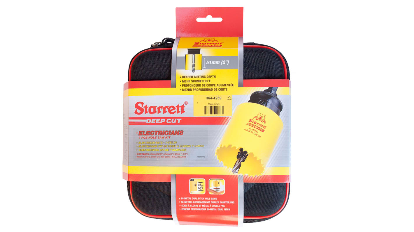 Starrett HSS 20 → 51mm Hole Saw Set