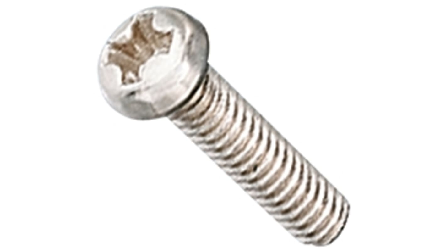 Yahata Neji Cross Pan A2 304 Stainless Steel Machine Screws, M1.7x5mm