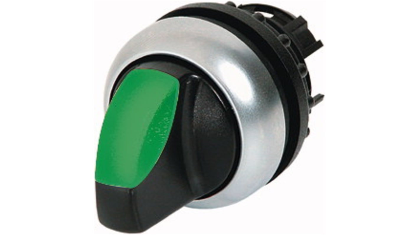 Eaton RMQ Titan Series 3 Position Selector Switch Head, 22mm Cutout, Green Handle