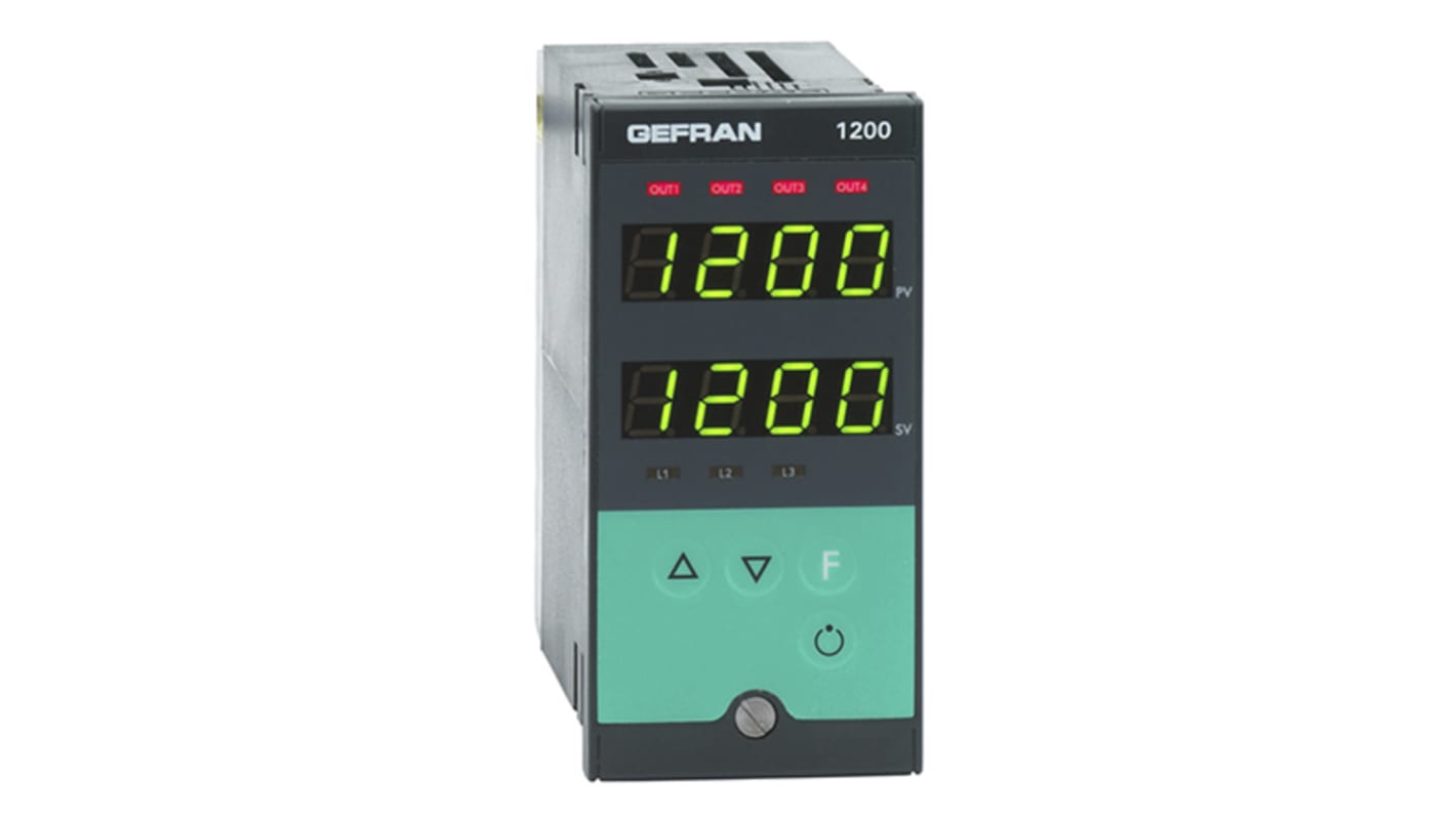 Rs-Online Termoregolatori PID Gefran 1200 100 V c.a. 240 V c.a. 96 x 48 (1/8 DIN)mm 3 uscite Relè