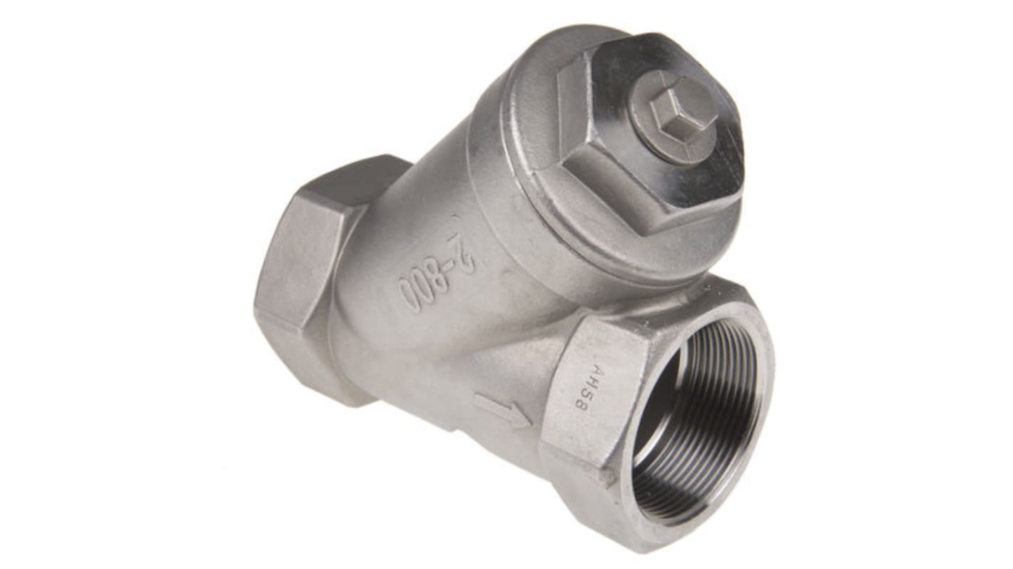 RS PRO, 1-1/4 in BSP Stainless Steel Y Strainer