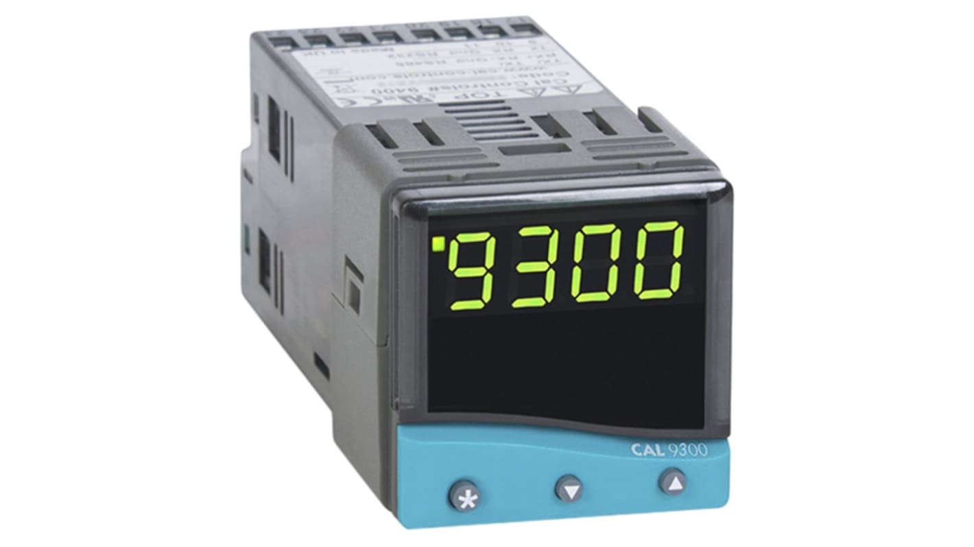 CAL 9300 PID Temperature Controller, 48 x 48 (1/16 DIN)mm, 2 Output Relay, SSD, 12 → 24 V ac/dc Supply Voltage