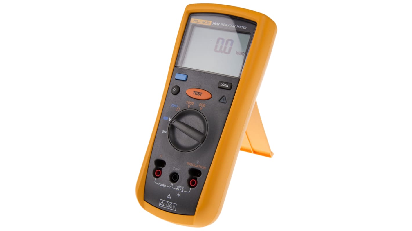 Comprobador de aislamiento Fluke 1503, calibrado RS, 2GΩ, 1000V, CAT III 600V