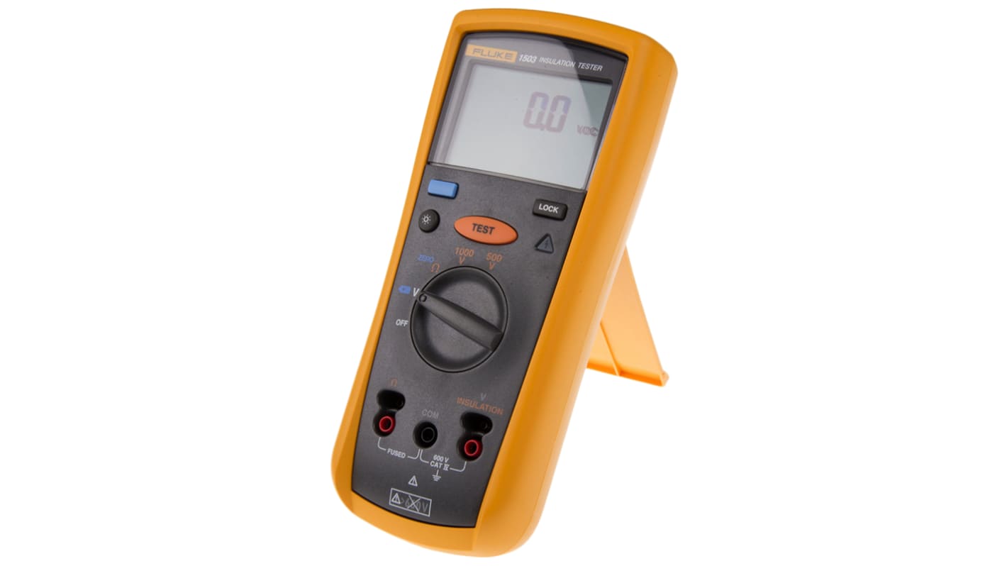 Comprobador de aislamiento Fluke 1503, calibrado UKAS, 2GΩ, 1000V, CAT III 600V