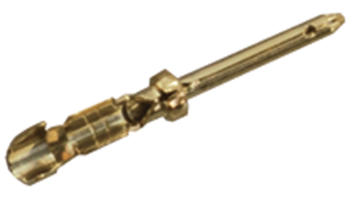 JAE, D/C-20 Series, Male Crimp D-sub Connector Contact, Gold Pin, 28 → 24 AWG