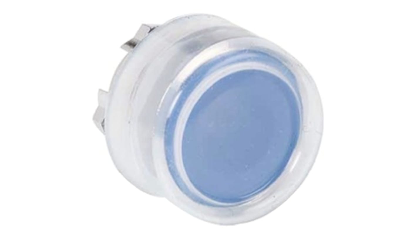 Schneider Electric 蓝色圆形按钮头, Φ22mm开孔, Φ29.5mm按钮, 弹簧复位, IP66, IP67, Harmony XB4系列