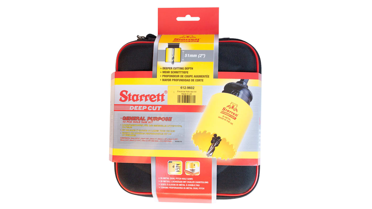 Starrett HSS 20 → 73mm Hole Saw Set