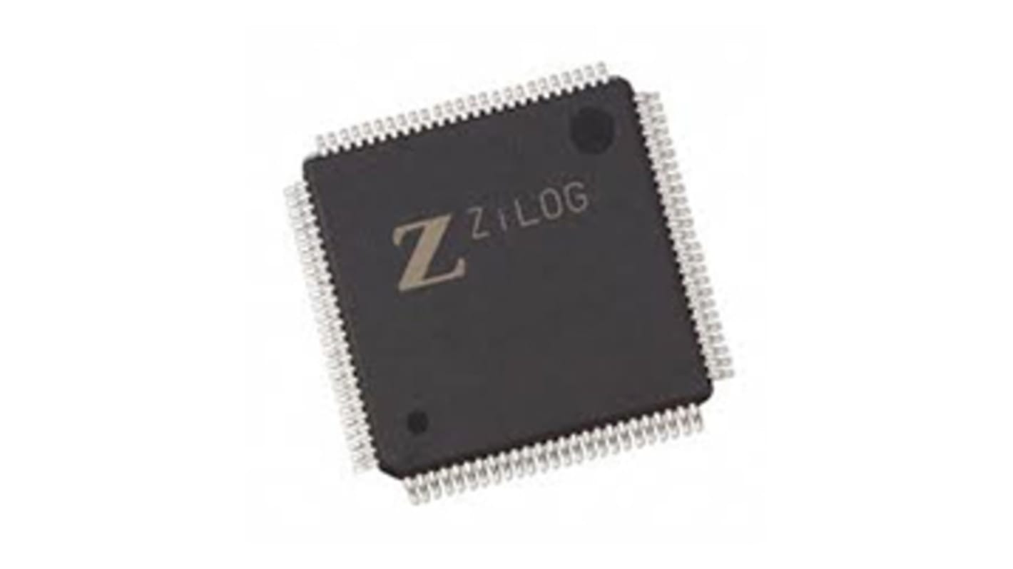 Microcontrolador Zilog Z8F1621AN020SG, núcleo Z8 de 8bit, RAM 2 kB, 20MHZ, LQFP de 44 pines