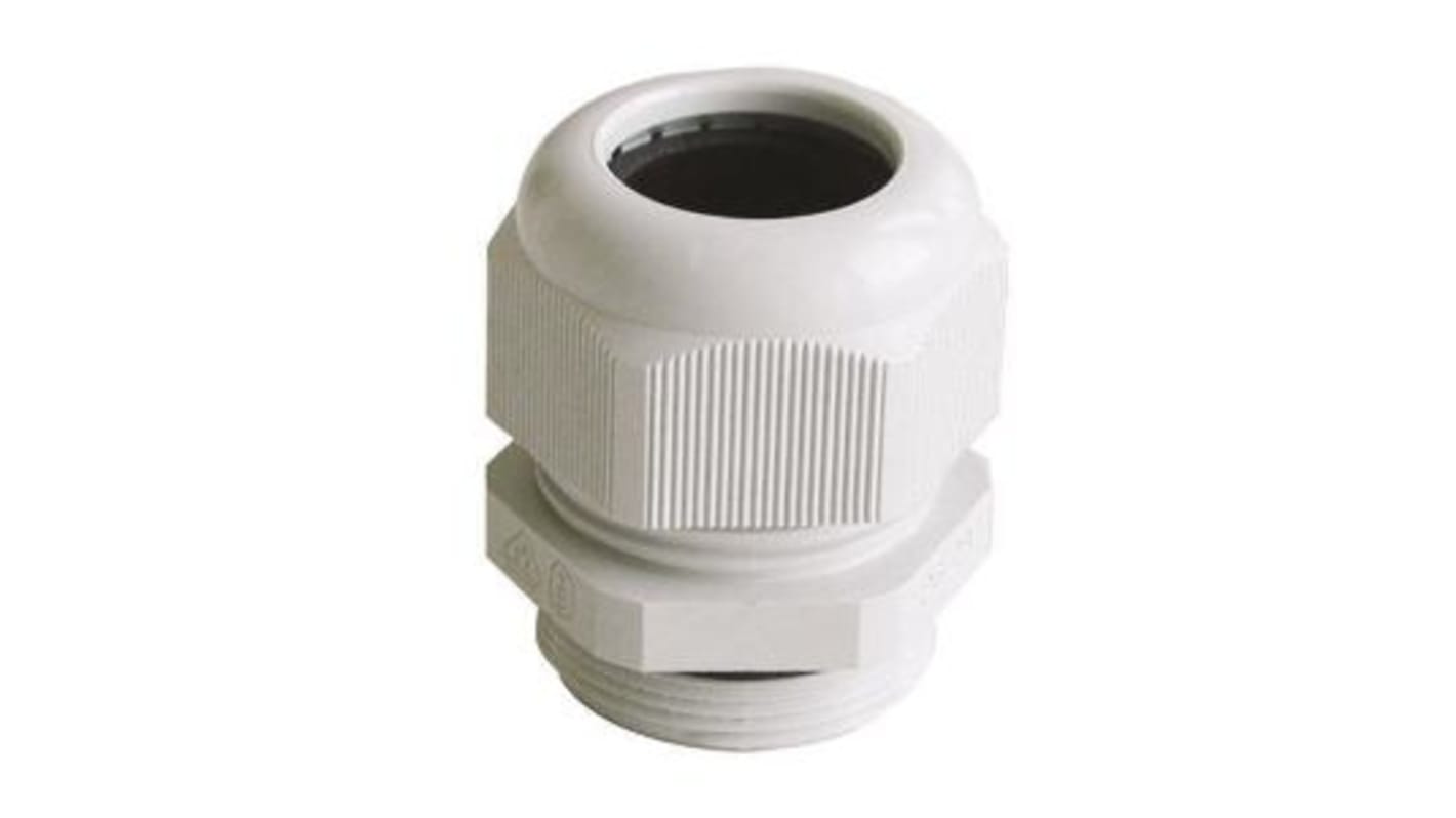 Legrand 968 Series Grey Polyamide Cable Gland, ISO16 Thread, 5mm Min, 10mm Max, IP55