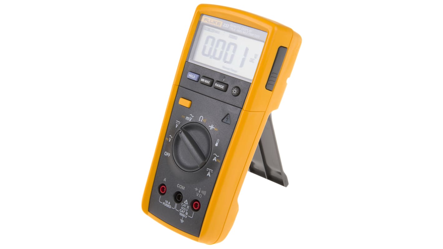 Fluke 233 Handheld Digital Multimeter, True RMS, 10A ac Max, 10A dc Max, 1000V ac Max - UKAS Calibrated