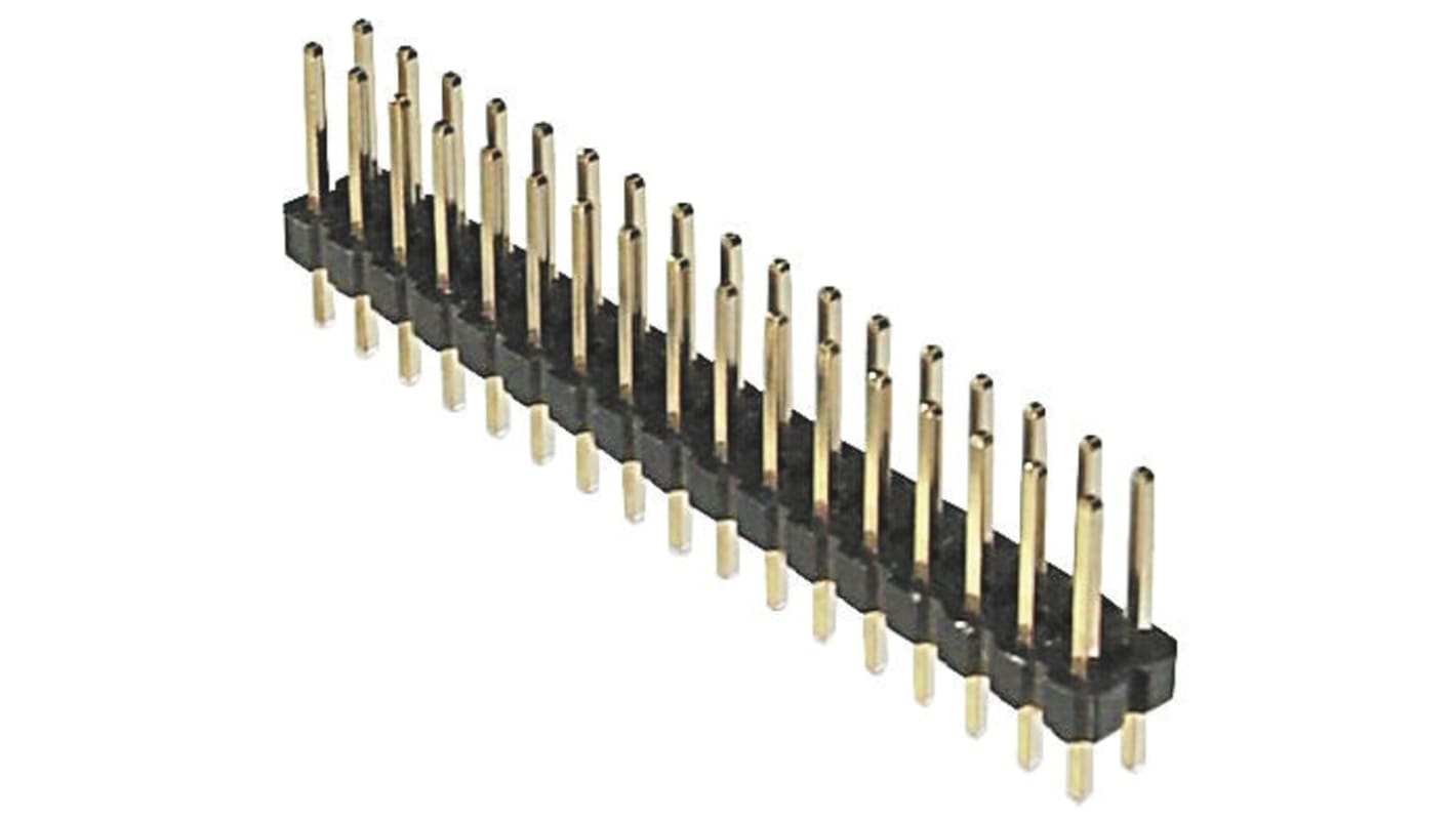 ASSMANN WSW AWL254 Series Straight Through Hole Pin Header, 72 Contact(s), 2.54mm Pitch, 2 Row(s), Unshrouded