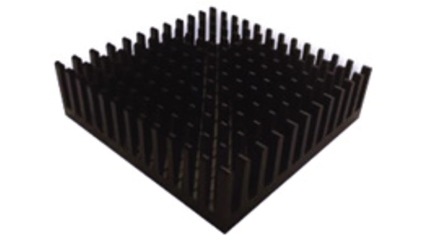 Fischer Elektronik Heatsink, Universal Square Alu, 9K/W, 43.6 x 43.6 x 12.3mm, Adhesive Foil, Conductive Foil