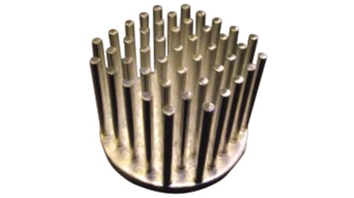 Fischer Elektronik Heatsink, Universal Round Alu, 4.25K/W, 28.5 (Dia.) x 18.5mm, Adhesive Foil, Conductive Foil