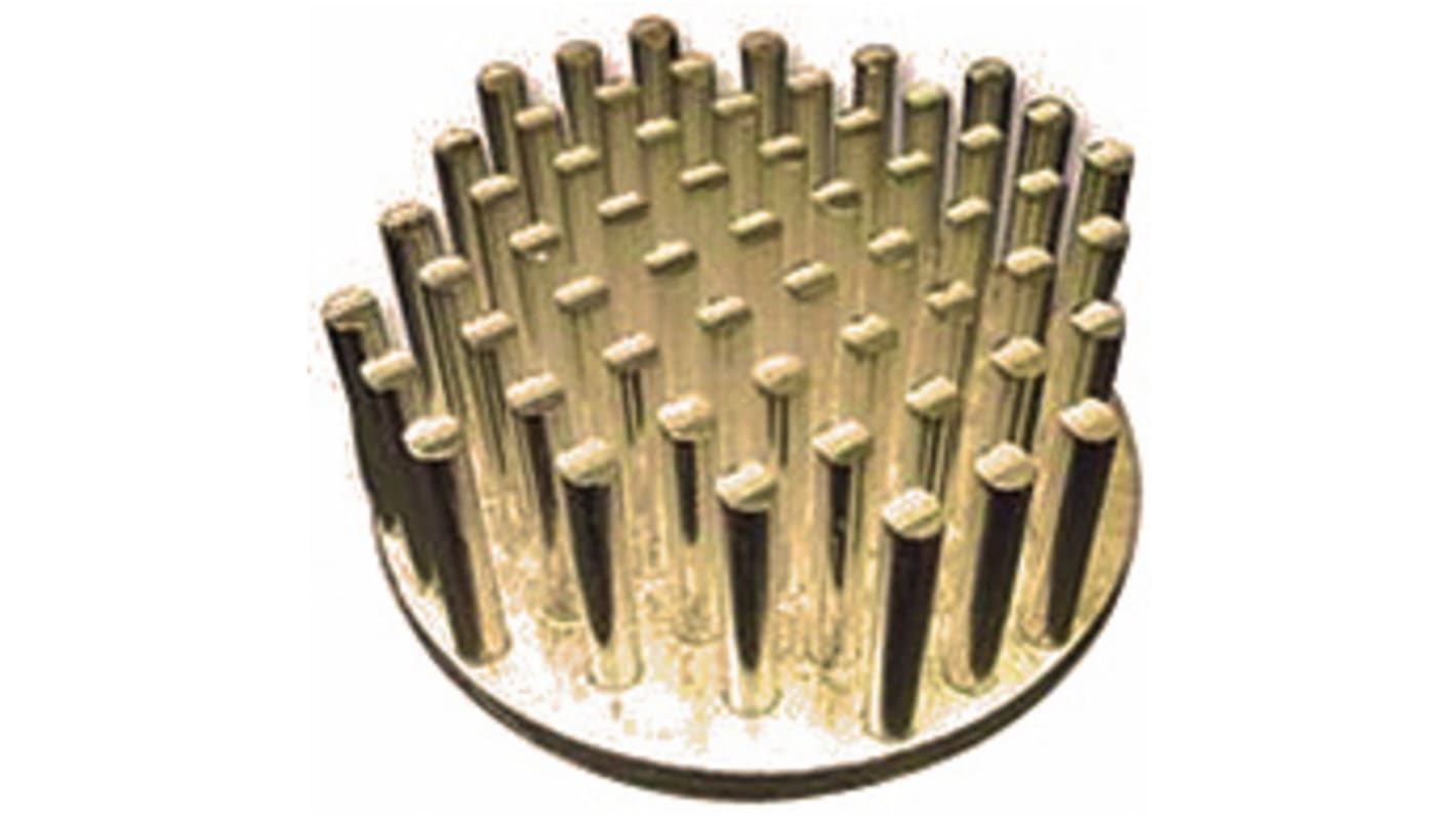 Fischer Elektronik Heatsink, Universal Round Alu, 8.55K/W, 50 (Dia.) x 20mm, Adhesive Foil, Conductive Foil