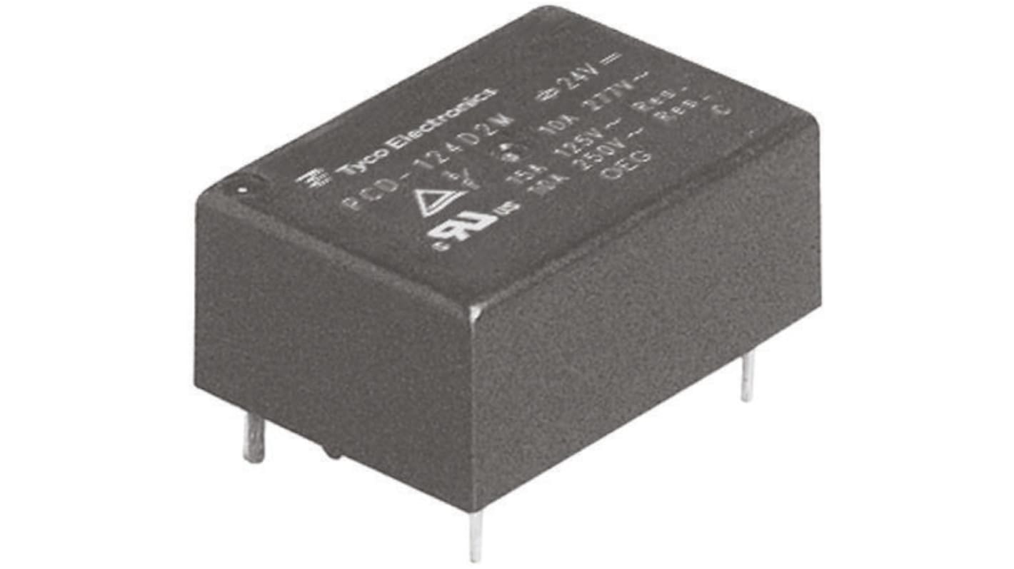 TE Connectivity PCB Mount Power Relay, 5V dc Coil, 10A Switching Current, SPST