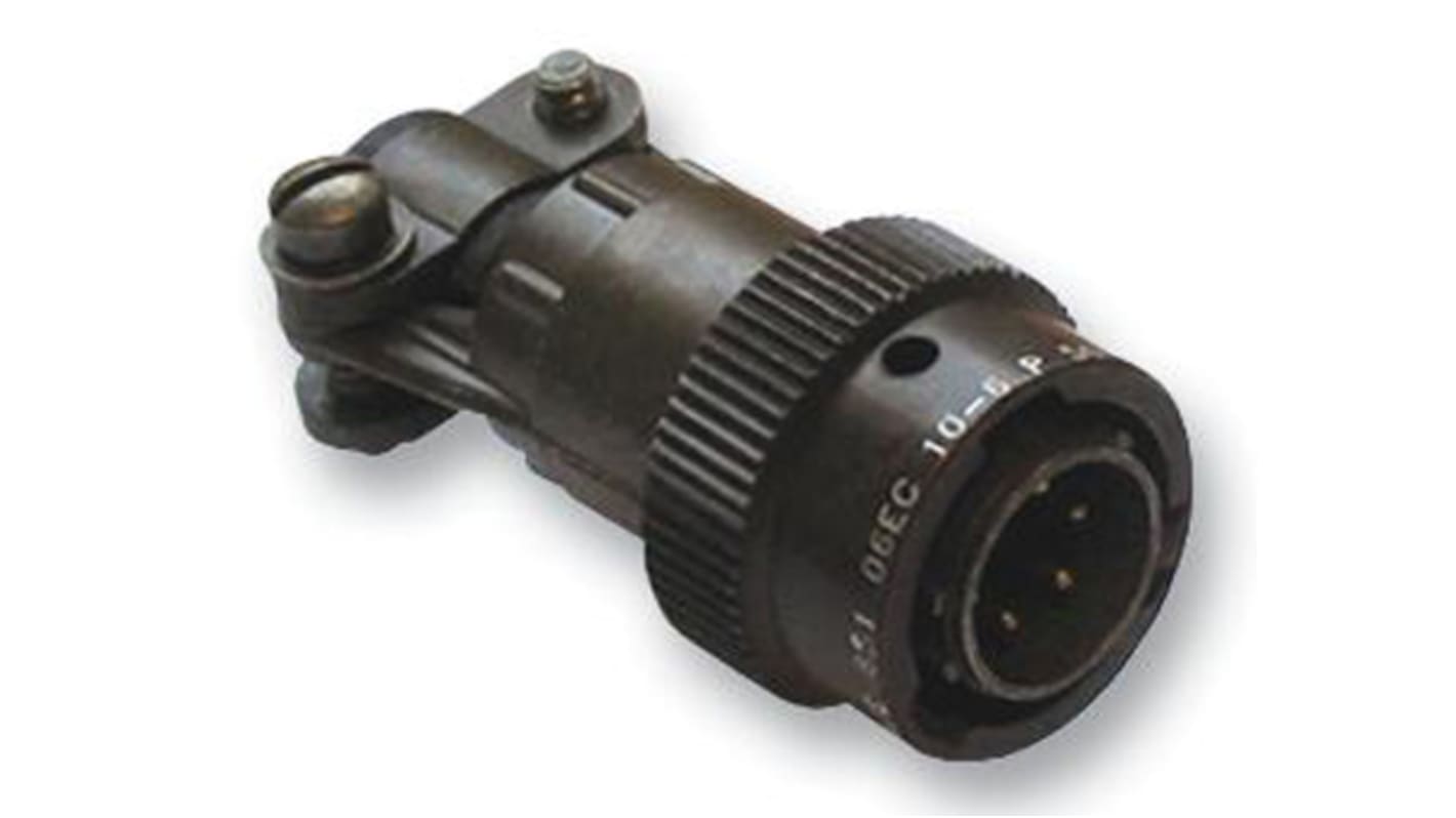 Souriau Sunbank by Eaton, 851, Copper Alloy 6 Way Cable Mount MIL Spec Circular Connector Plug, Pin Contacts,Shell Size