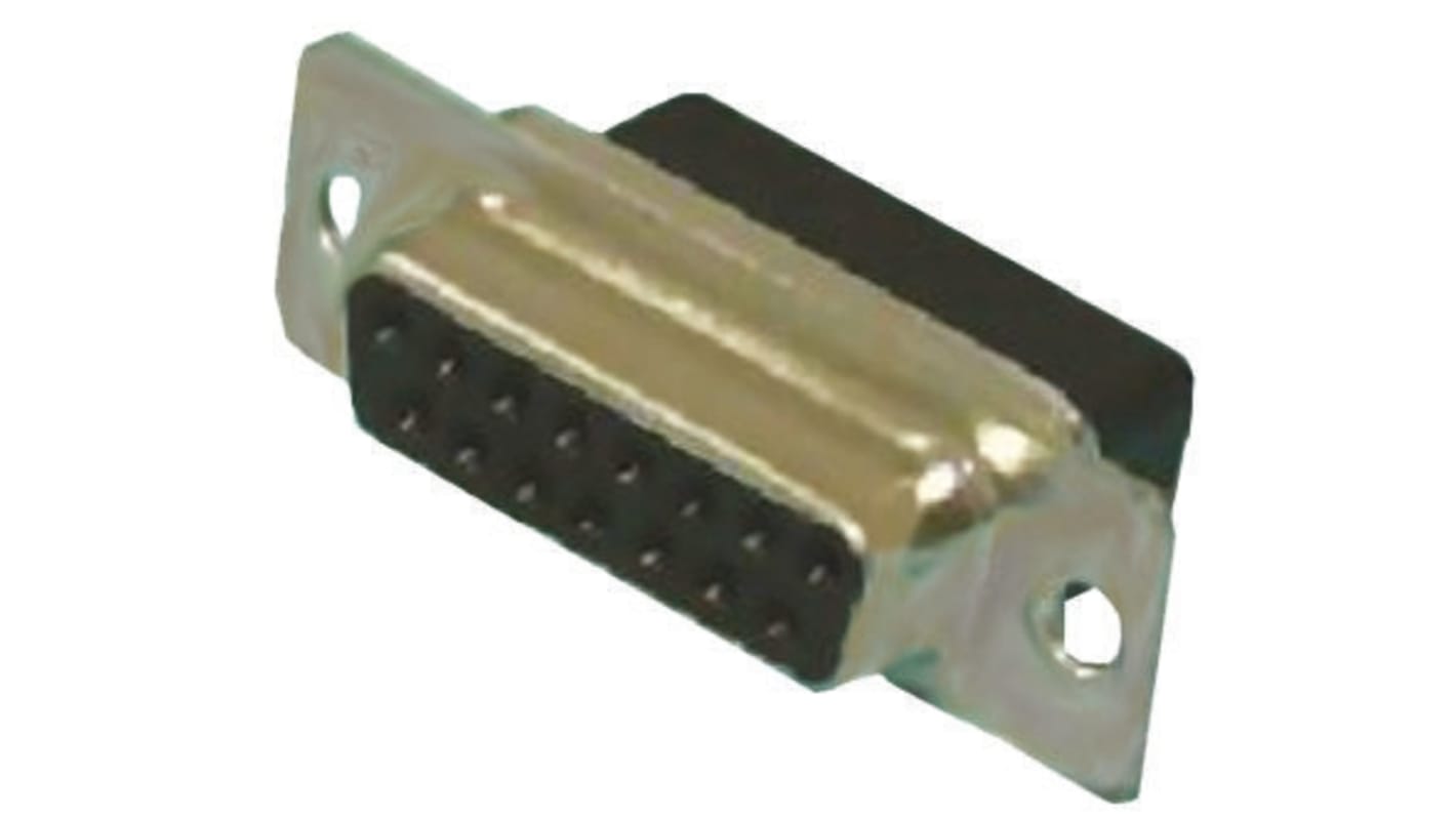 Conector D-sub Amphenol, Serie L177RR, paso 2.77mm, Recto, Montaje de Cable, Hembra, Terminación Crimpado, 500.0 V.