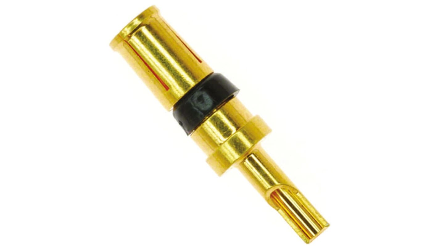Amphenol Communications Solutions Female Solder D-Sub Connector Power Contact, Gold Power