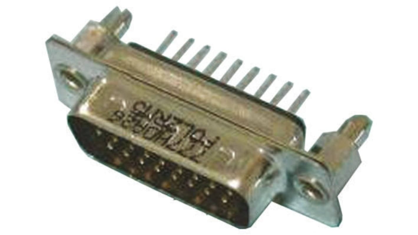 Connecteur Sub-D Mâle Amphenol 15 voies Traversant Droit