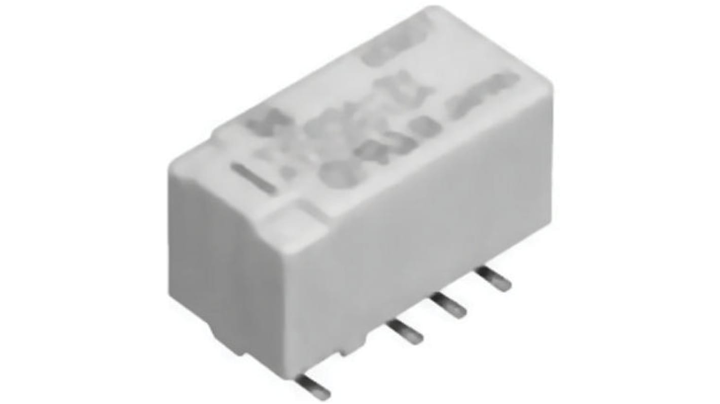 Panasonic 信号继电器, 12V 直流线圈, DPDT, 表面安装, 2A切换, G6K系列