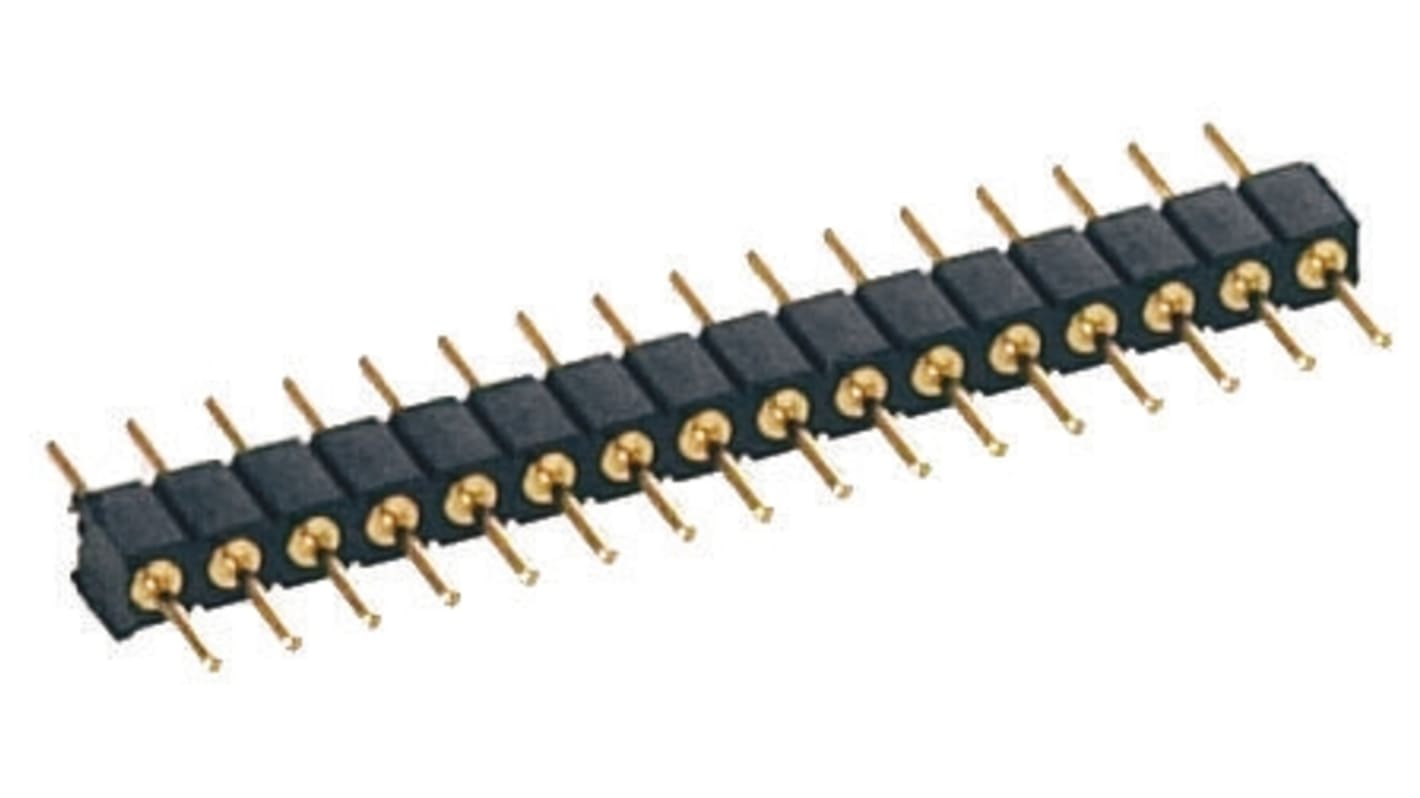 Preci-Dip Stiftleiste Stecker Gerade, 9-polig / 1-reihig, Raster 2.0mm, Lötanschluss-Anschluss, 3.0A, Nicht ummantelt