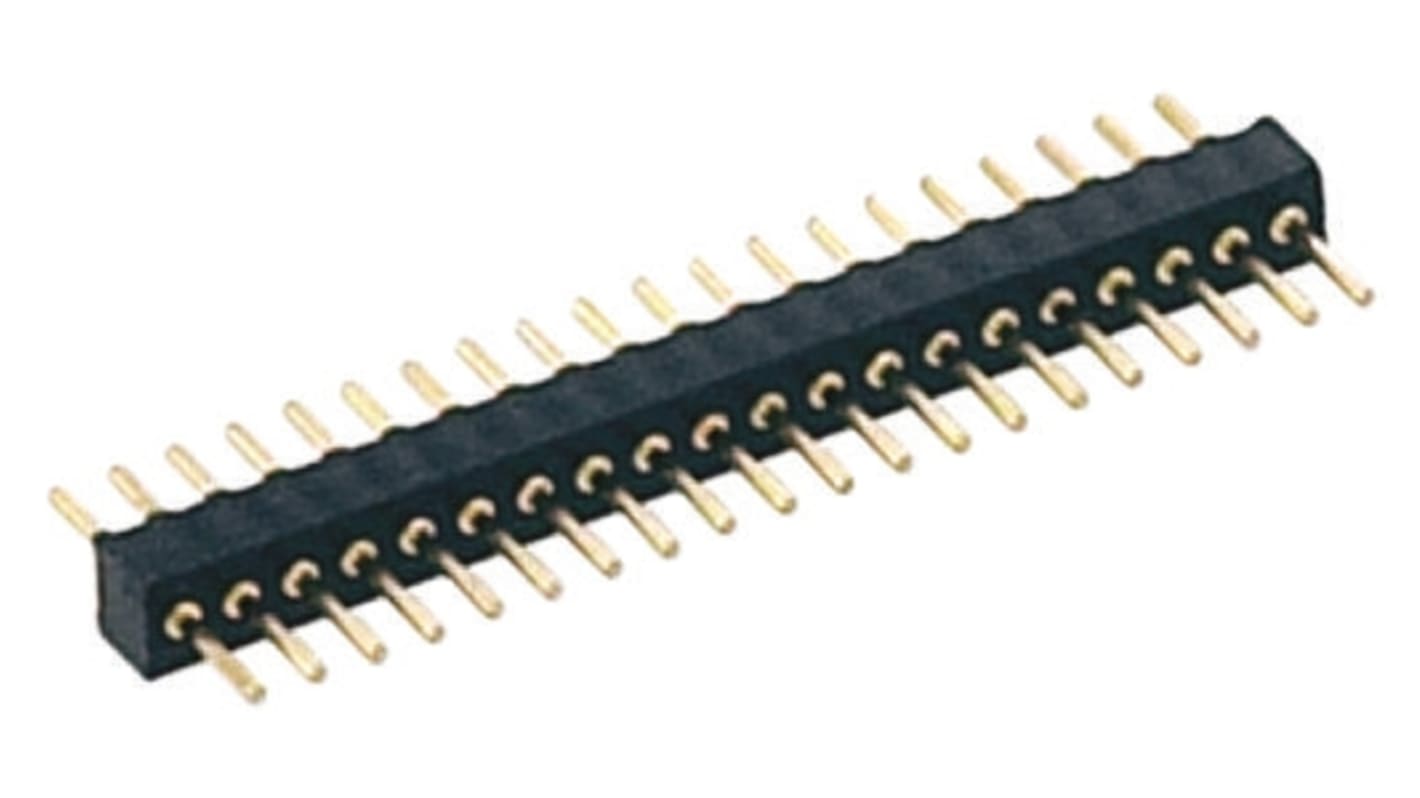 Preci-Dip Stiftleiste Stecker Gerade, 11-polig / 1-reihig, Raster 1.27mm, Lötanschluss-Anschluss, 1.0A, Nicht ummantelt