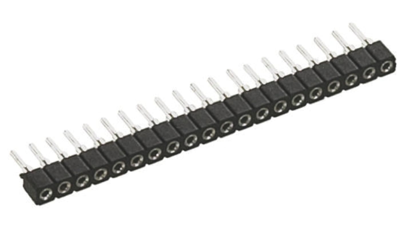 9 Way Preci-Dip Straight Through Hole 2mm SIL Socket, Solder, 3A 100 V ac, 150 V dc