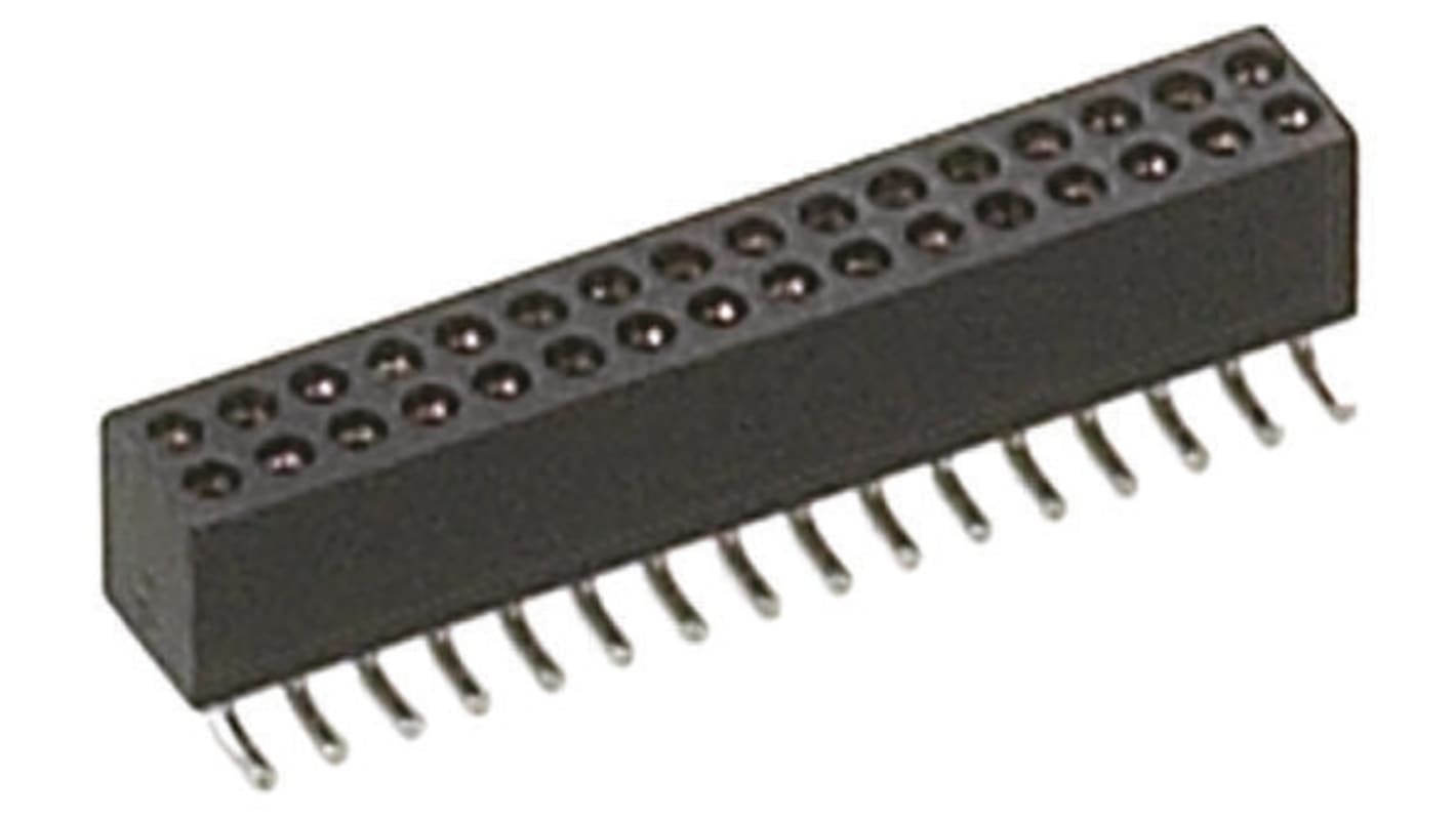 Gniazdo PCB 16 -pinowe 2 -rzędowe raster: 1.27mm typu płytka – płytka Kąt Proste SMD