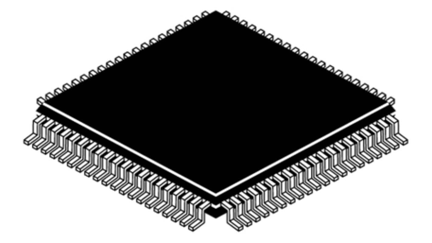 Texas Instruments ADS5281IPFP, 12-bit Serial ADC 8-Channel Differential Input, 80-Pin HTQFP