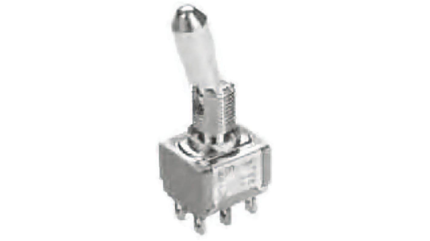 TE Connectivity Toggle Switch, Panel Mount, On-On, DPDT, Solder Terminal, 120 V ac, 28V dc
