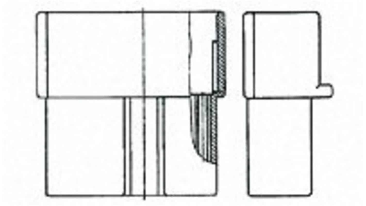 TE Connectivity Multi-Interlock Mark II Steckverbindergehäuse Buchse, 11-polig / 2-reihig Gerade für Freiverdrahteter