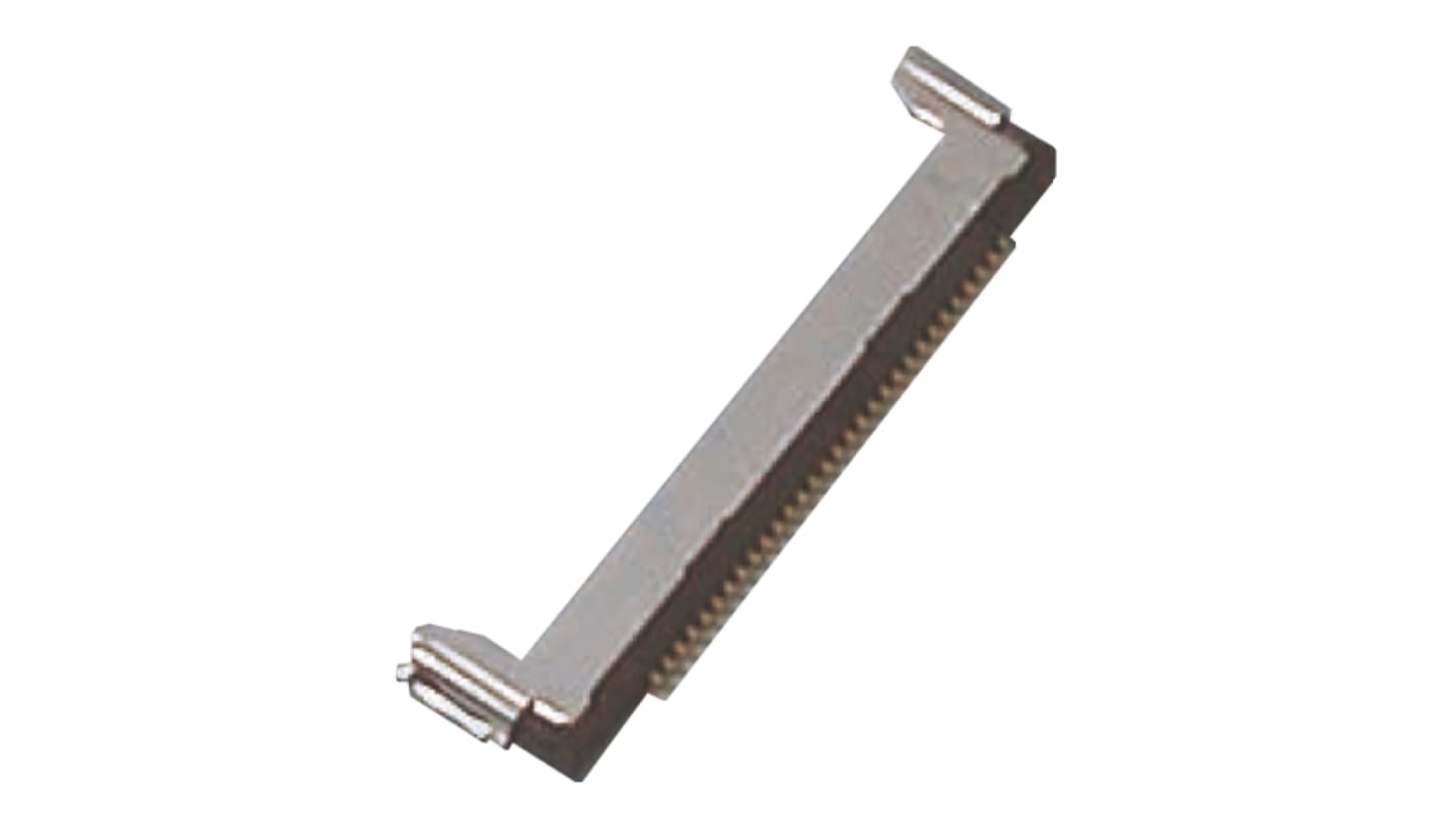 I-Pex, 20347 0.4mm Pitch 35 Way 1 Row Right Angle PCB Mount LVDS Connector, Wire to Board, Solder Termination