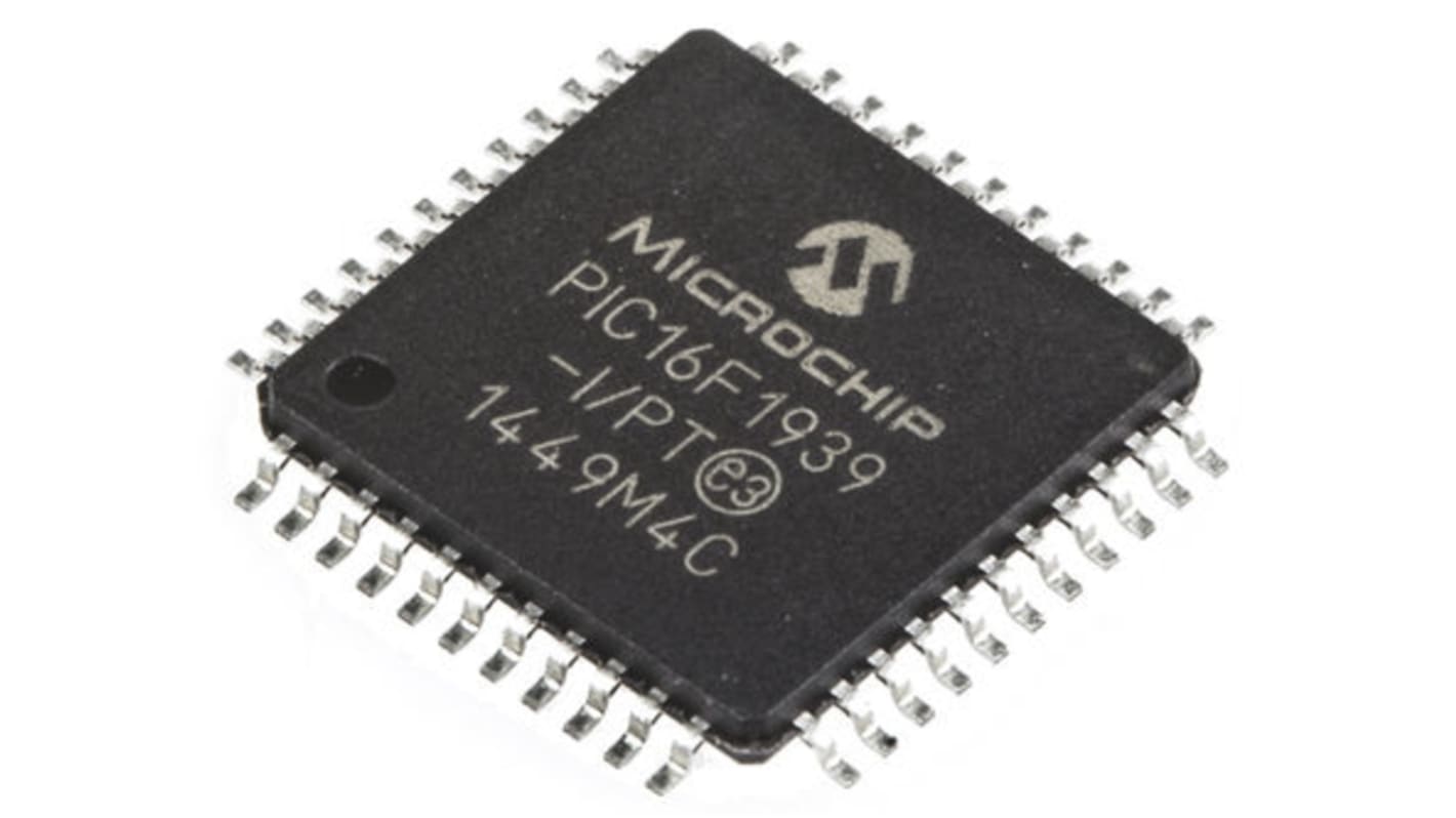 Microcontrollore Microchip, PIC, TQFP, PIC16F, 44 Pin, Montaggio superficiale, 8bit, 32MHz