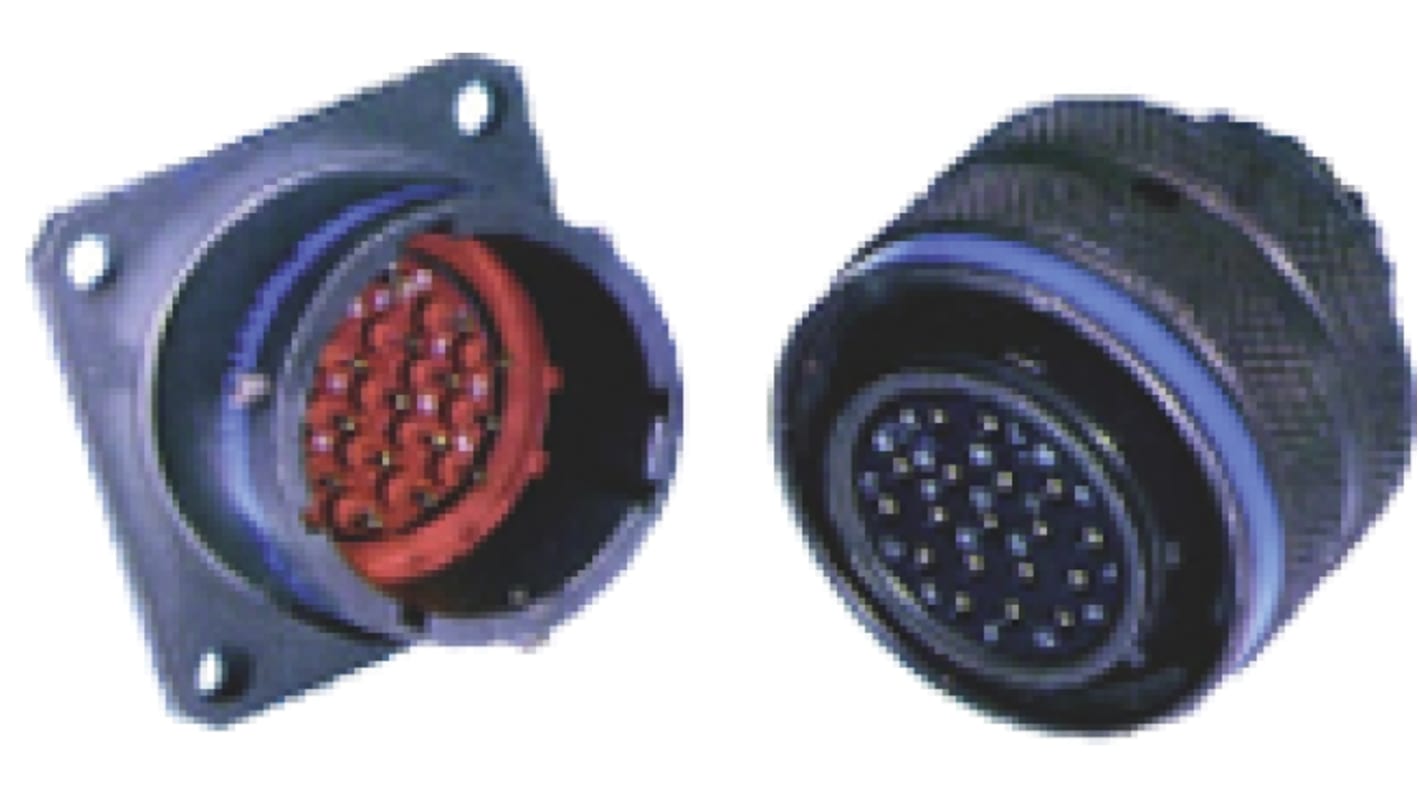 Connettore circolare MIL Femmina Amphenol Socapex, Ad angolo diritto, 13 poli, Maschio, Montaggio a muro